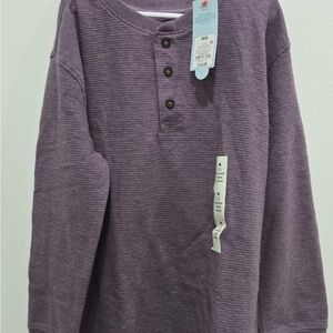 Cat & Jack Purple Kids Henley Shirt